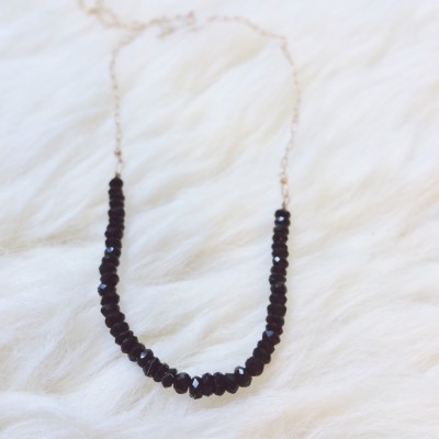 Black Spinel Fragment Necklace